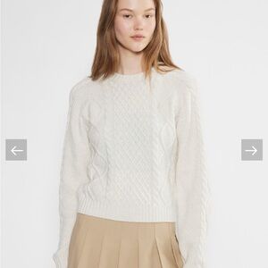 Aritzia Lima Sweater Heather Light Oatmeal size Small